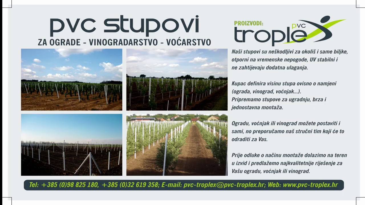 PVC Troplex - Montaža potpornih stupova