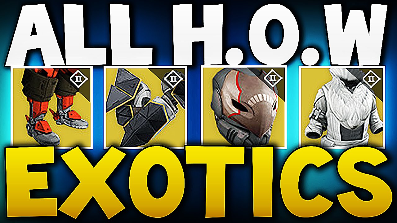 Destiny - All House of Wolves Exotics !!!