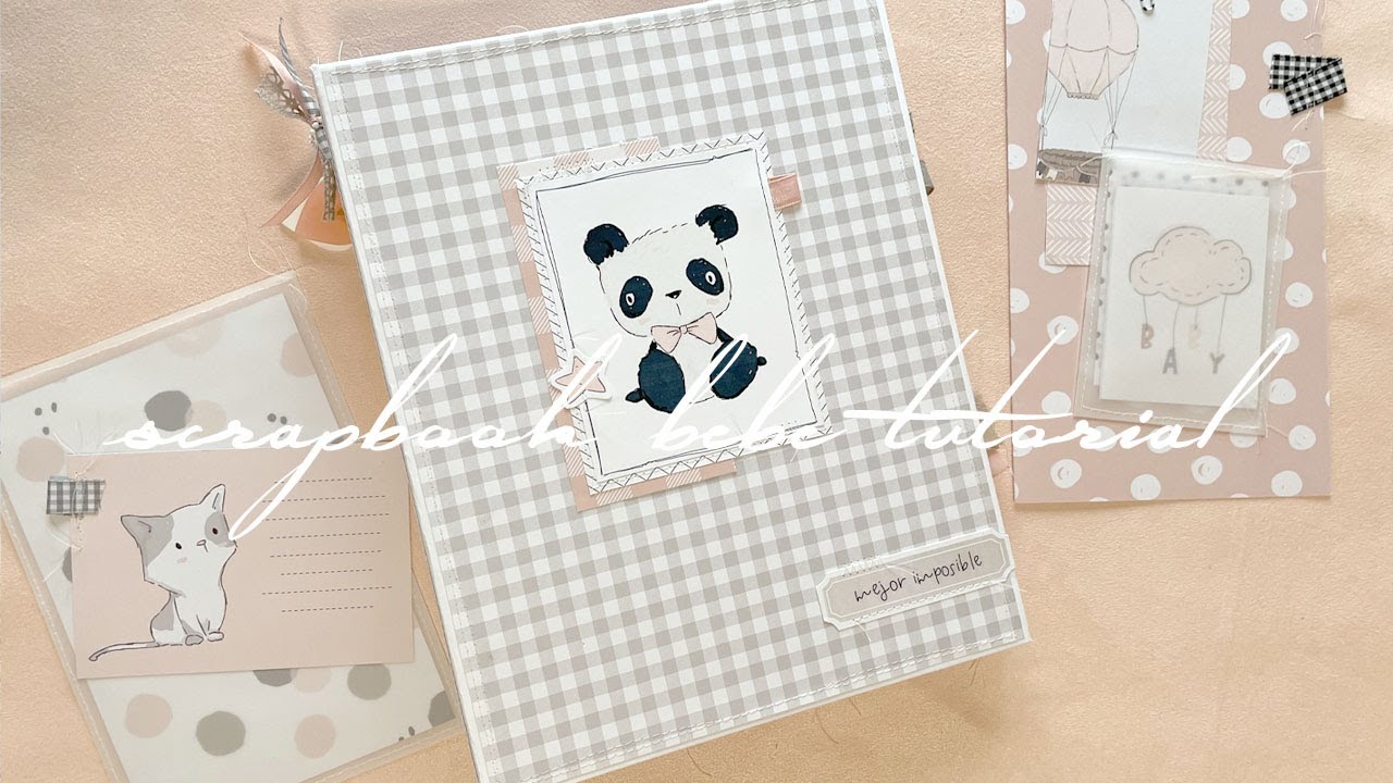Álbum de fotos Bebé CAPÍTULO 3 INTERIOR  tutorial scrapbooking