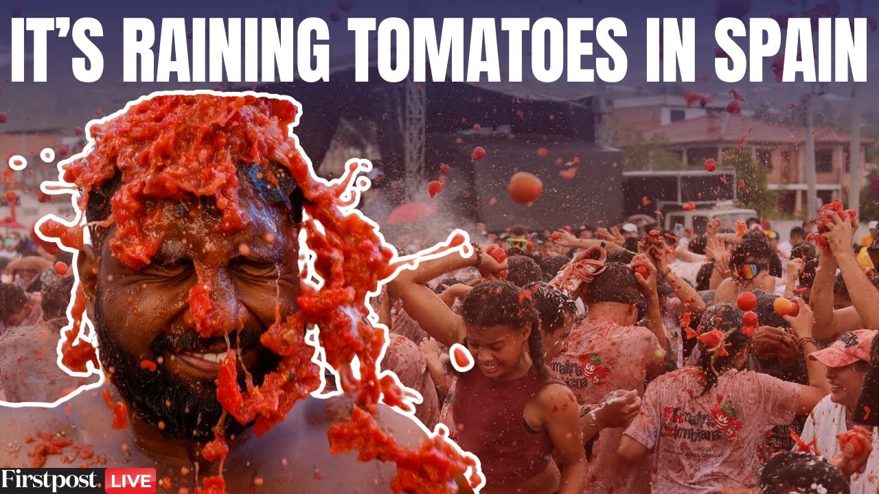 Spain Tomato Festival 2025 LIVE: Annual Tomato Fight Festival in Bunol | Spain La Tomatina Festival