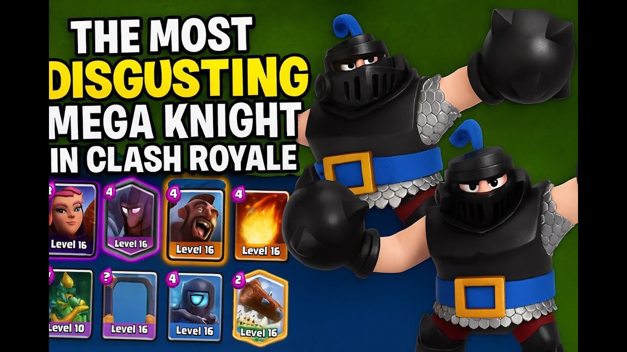 The most disgusting mega night deck in clash royale