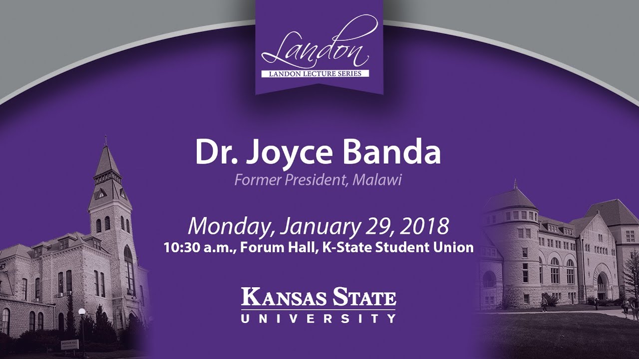 Landon Lecture | Dr. Joyce Banda