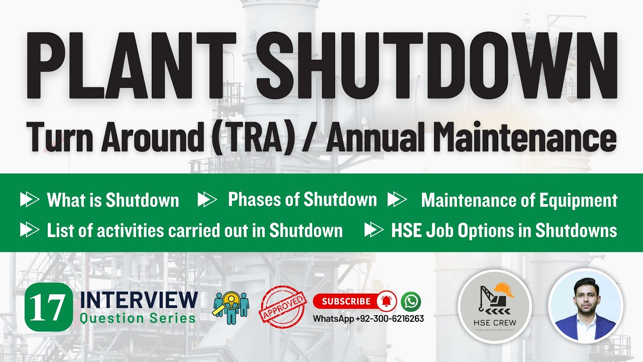 Plant Shutdown | Oil and Gas Plant Shutdown | Shutdown Phases, Activities, and Safety Job Tips