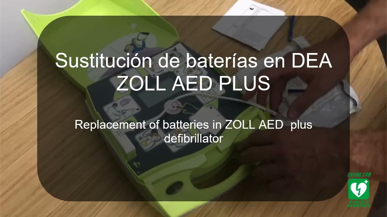CAMBIO BATERÍAS DESFIBRILADOR DEA ZOLL AED PLUS - HOW TO CHANGE ZOLL AED BATTERIES
