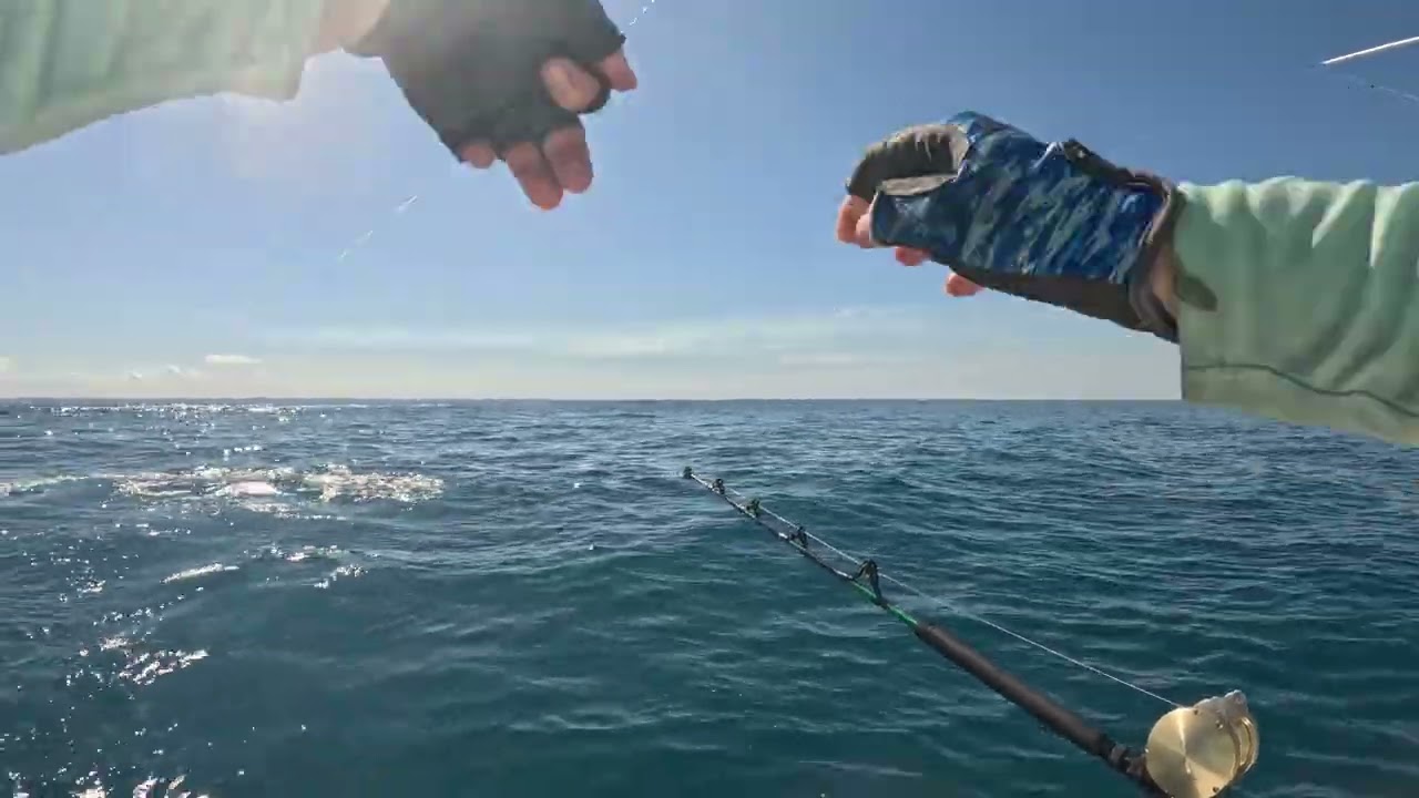 This was impressive how fast it escalated lol  but we landed the fish. I think my go pro 