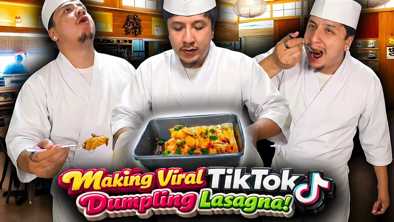 Making Viral TikTok dumplings lasagna *GOOD ASF* 