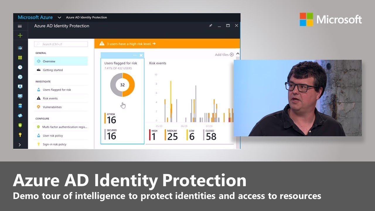 Intelligent identity protection with Azure AD