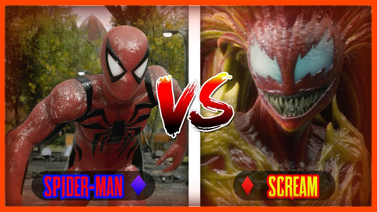 Marvel's Spider-Man 2 - Spider-Man (Anti-Venom Variet 3) vs Scream