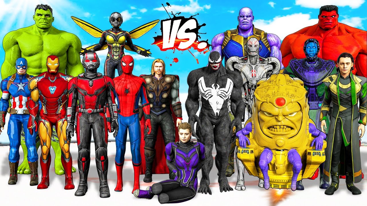 МСТИТЕЛИ сражаются с СУПЕРЗЛОДЕЯМИ MCU | Человек-муравей спасает свою дочь — Эпическая война супе...