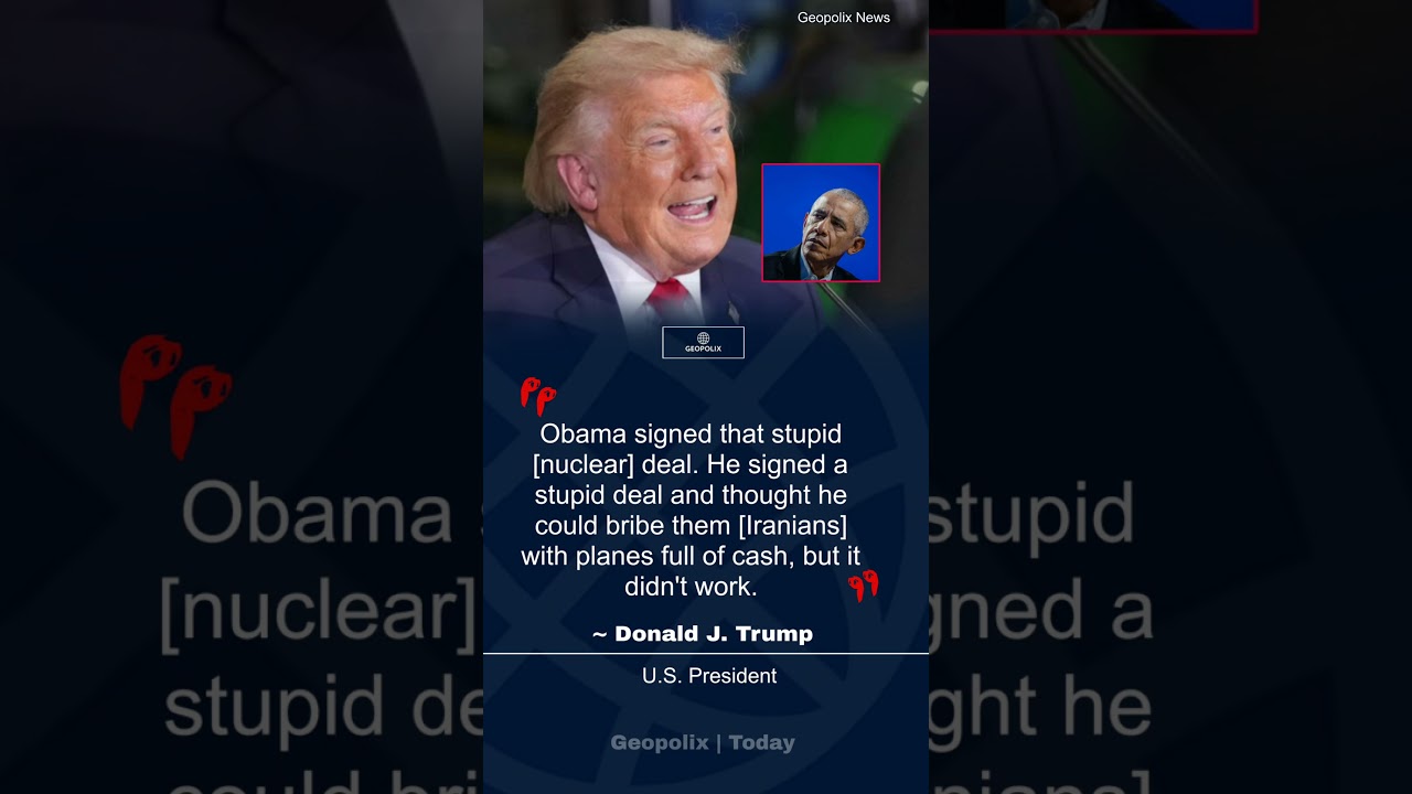 Trump Slams Obama over 2015 Accord While Laying Down Hardline Conditions for New Iran Pact