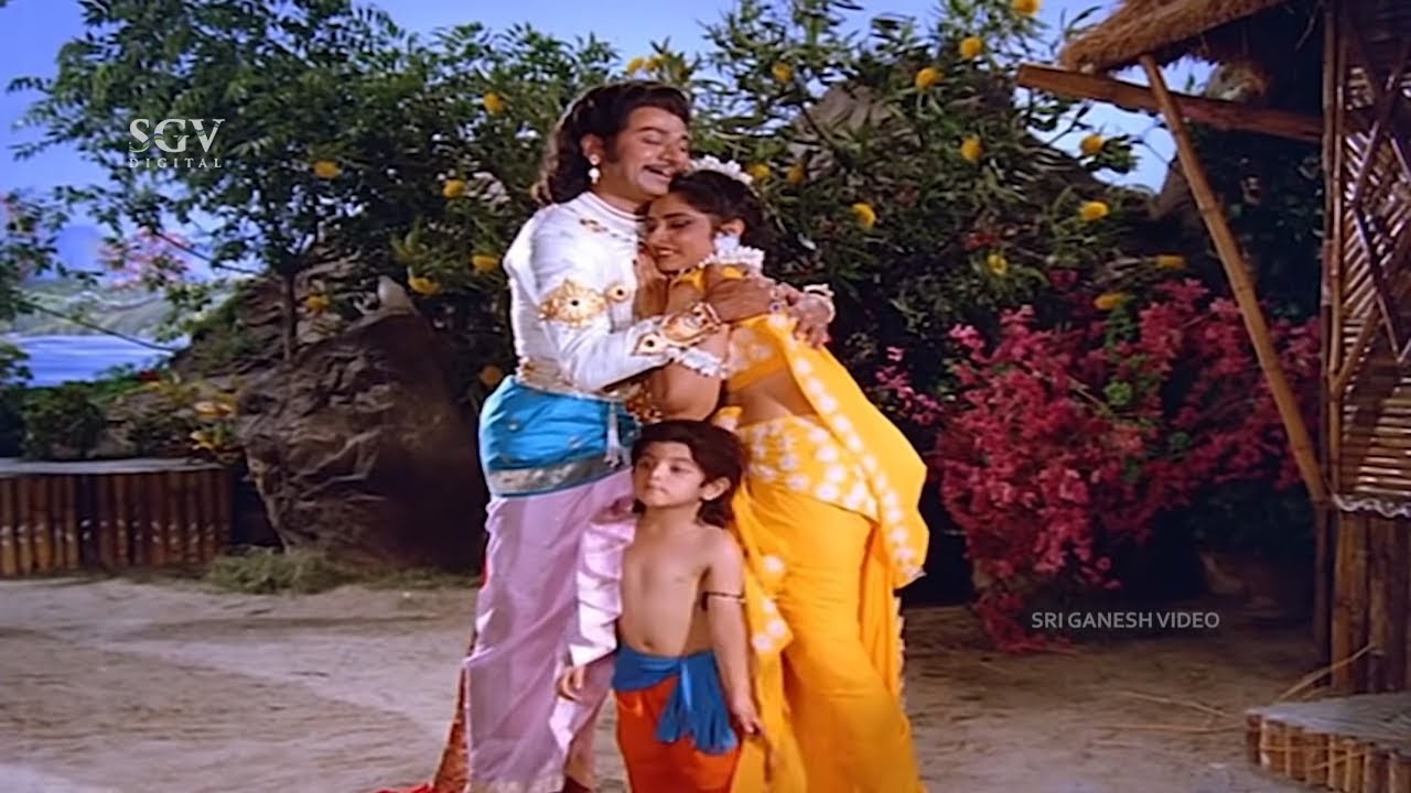 King Dushyanta Remembers Shakuntala After Seeing Abhijnana Ring | Kaviratna Kalidasa Kannada Scene