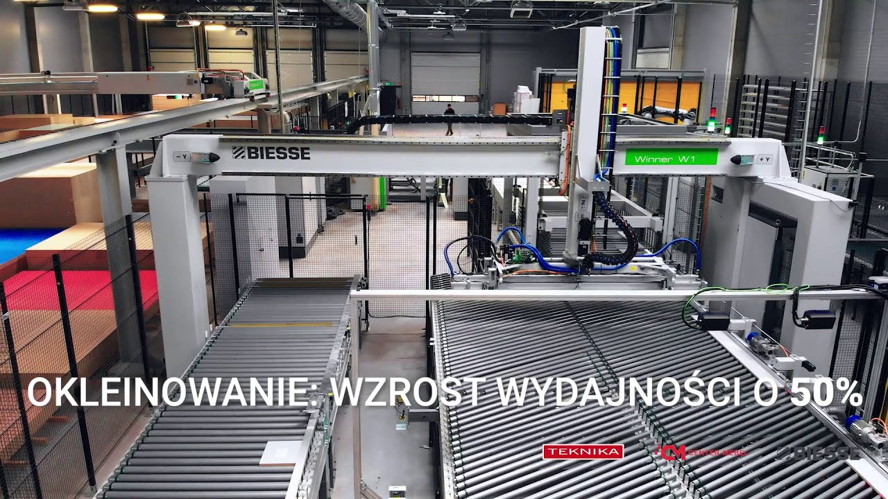 Automatyczna linia Biesse Batch One zainstalowana w firmie Center Mebel