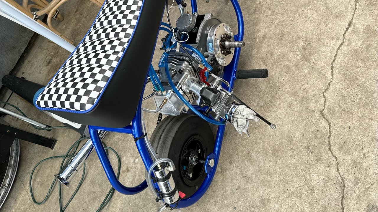 MINIBIKETOMMY testing & tuning 3 inch small block billet head￼￼ 3 night of hell