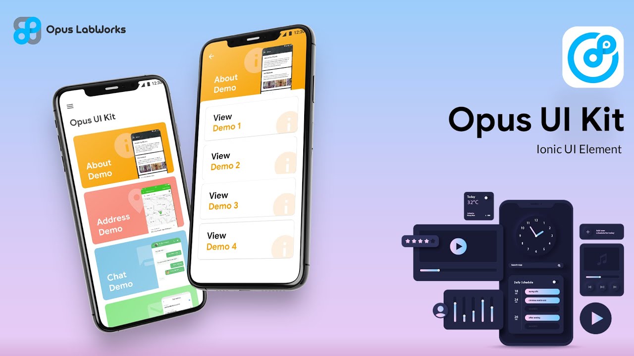 UI Element with 100+ Screen| Ready to Use Android, iOS App screen| Opus UI Element |+91 7672 000 500