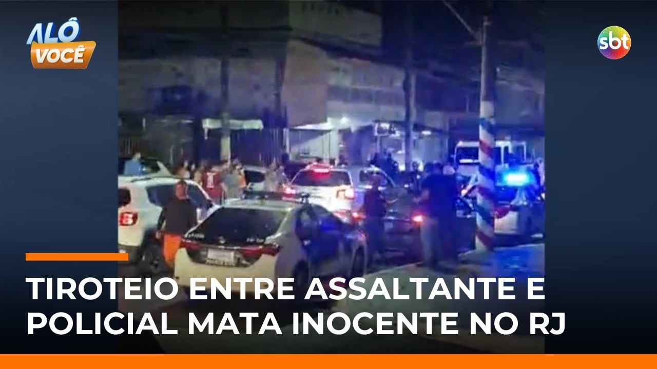Homem é morto em tiroteio enquanto comia churrasco com a esposa no RJ | #AloVoce