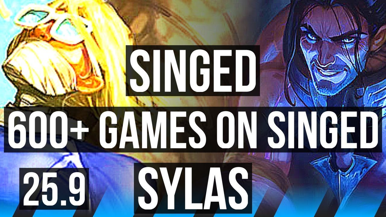 SINGED vs SYLAS (MID) | 16/0/10, Rank 2 Singed, Legendary, 600+ games | BR Grandmaster | 25.9