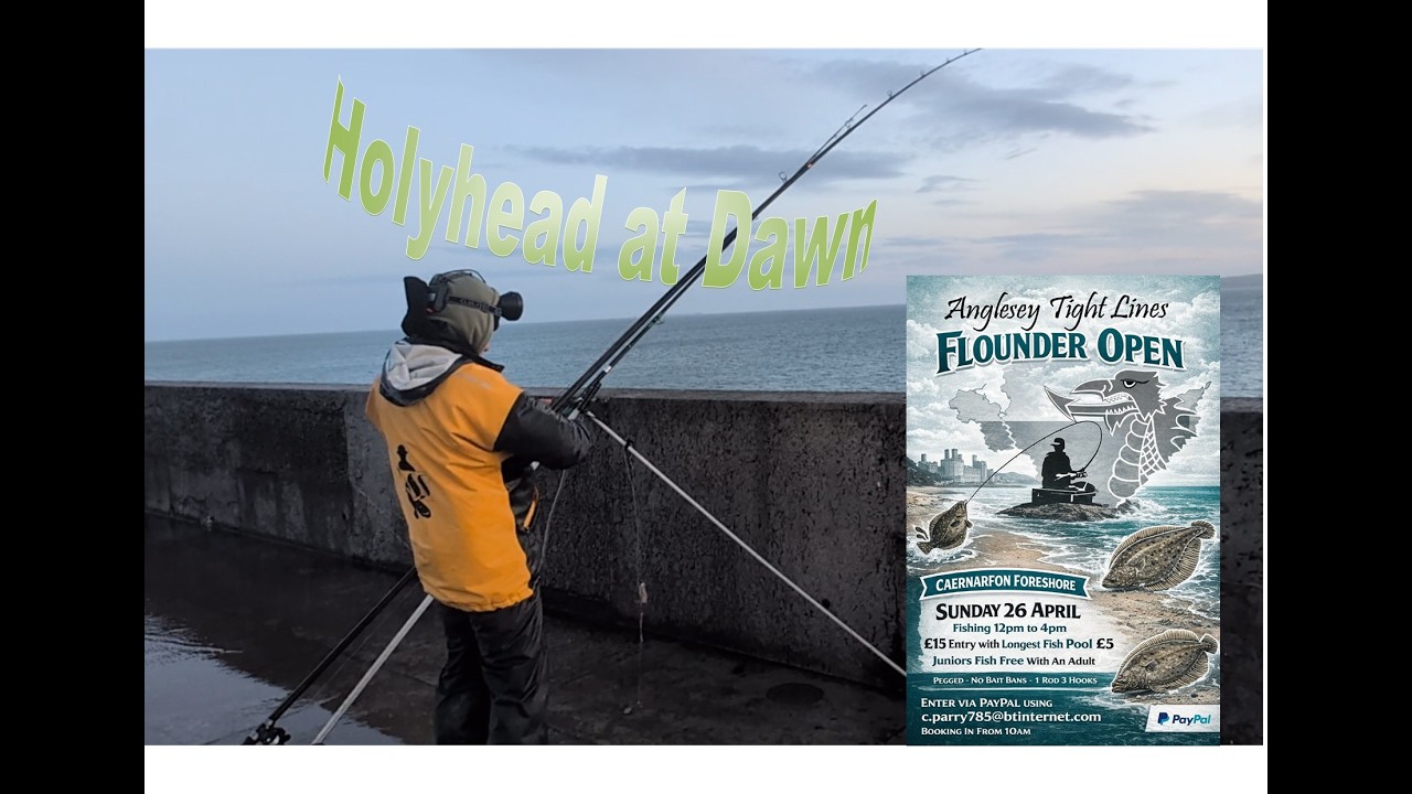 Holyhead Breakwater at Dawn & After Work Rock fishing North Anglesey Shore Fishing