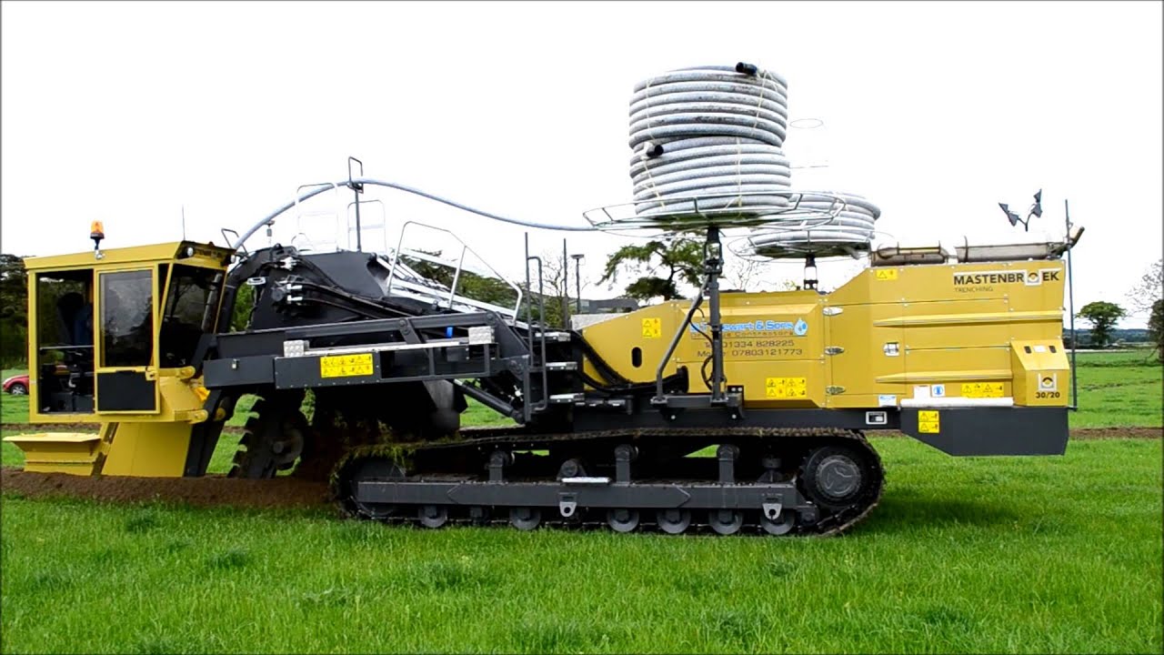 Land Drainage - Mastenbroek 3020 Trencher with Trimble GPS Guidance