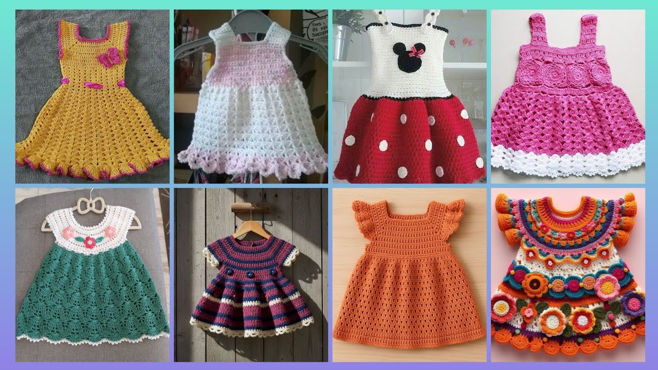 Most beautiful & stylish crochet kids frocks designs ideas # 2026