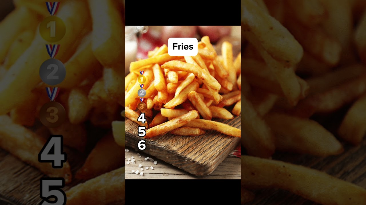 Rank these foods but you can&rsquo;t change