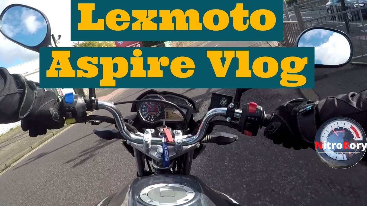 Moto Vlog #1 Lexmoto Aspire ( Hunter ) 50cc 110cc acceleration