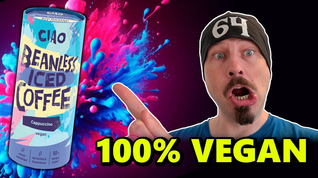 Ciao Iced Coffee ohne Kaffeebohnen 100% Vegan und wenig Zucker. So schmeckt es..