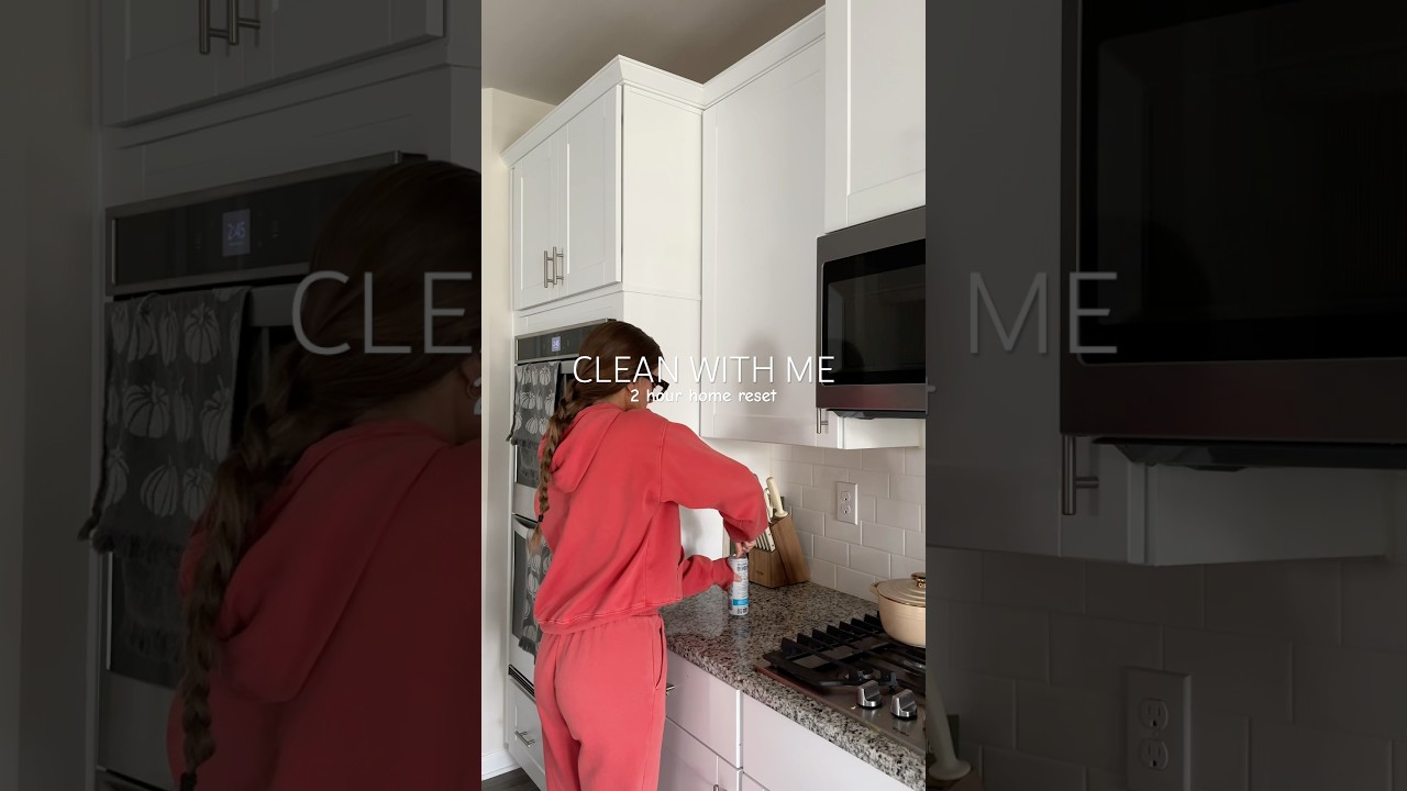 2 hour home reset to start the week! 🫧 #cleanwithme #cleaning #reset #sundayreset #asmr #satisfying