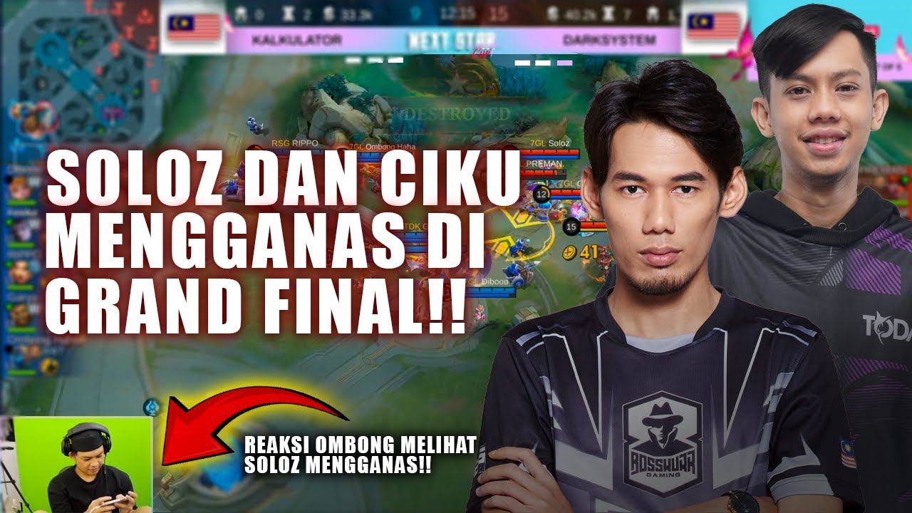 SOLOZ DAN CIKU MENGGANAS DI GRAND FINAL | DARKSYSTEM VS KALKULATOR | GAME 2 #soloz