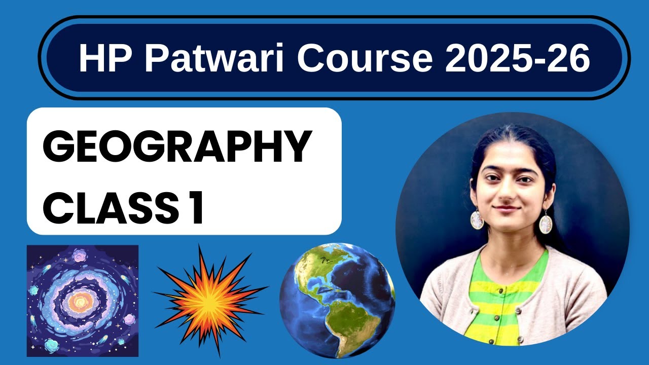 HP Patwari 2025-26 || Geography Class 1 || Online Class by Mahima Ma'am || Demo Class
