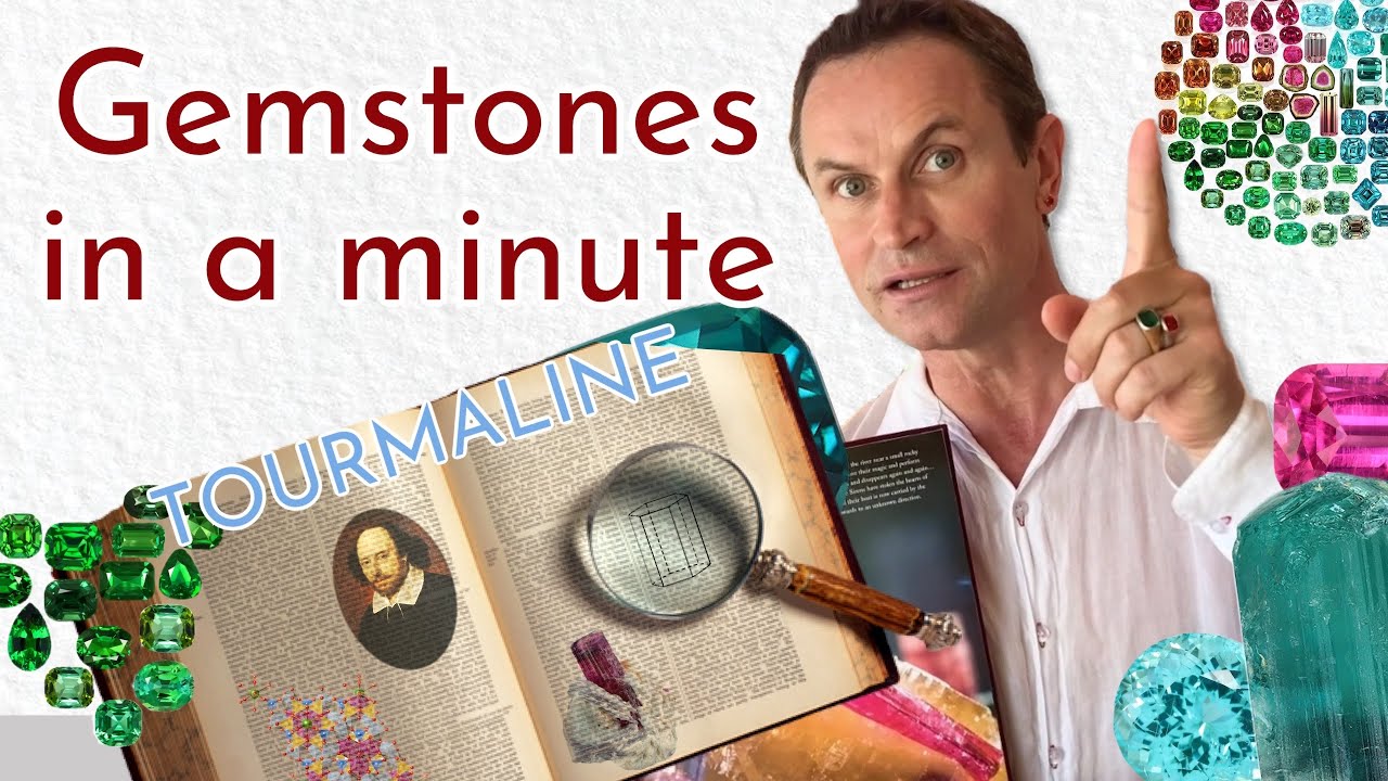 STUDY GEMOLOGY with fun and use. Gemstones in a minute about TOURMALINE with Yavorskyy