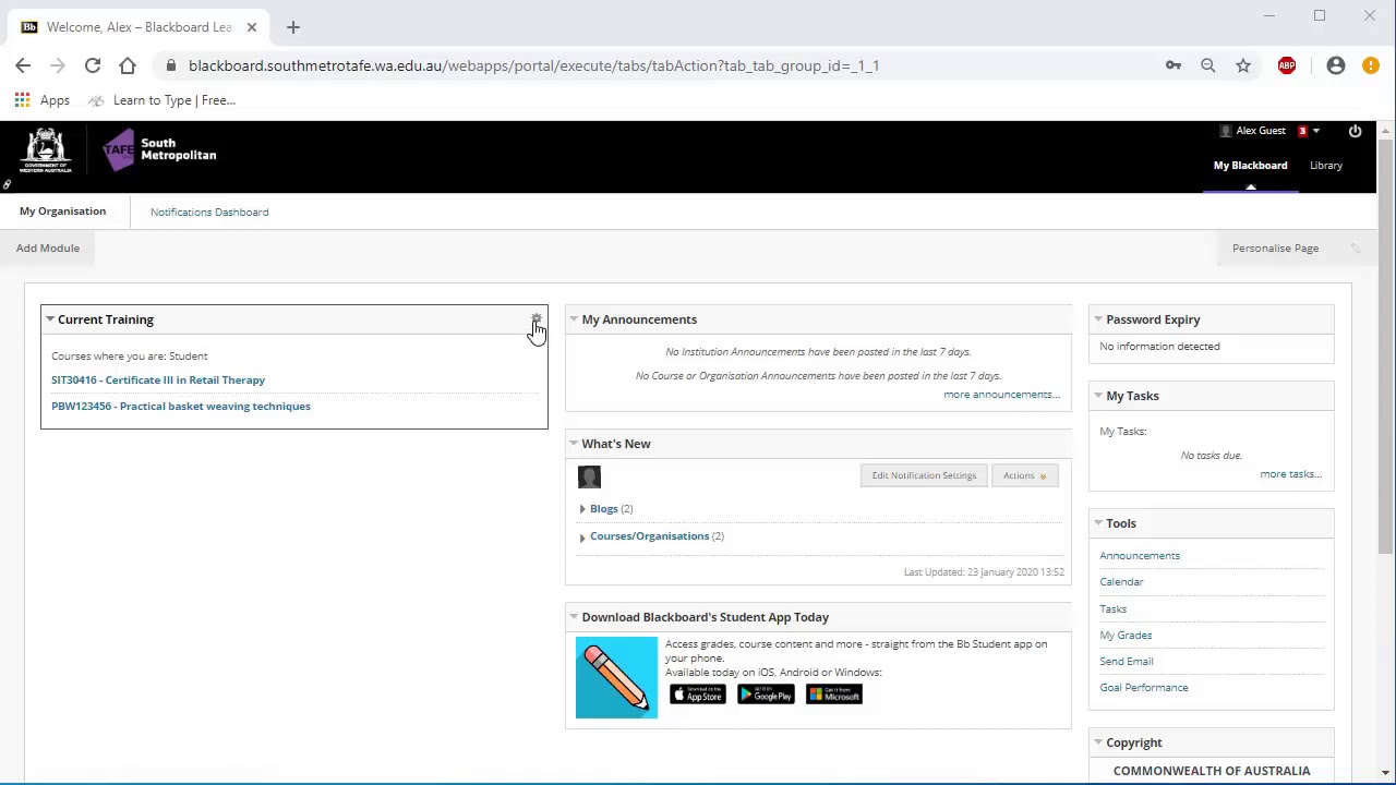 Using Blackboard, a step by step video