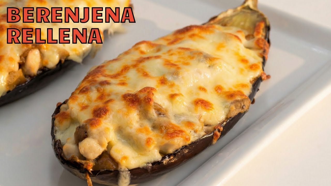 Receta de Berenjenas rellenas , paso a paso 🍆🤤