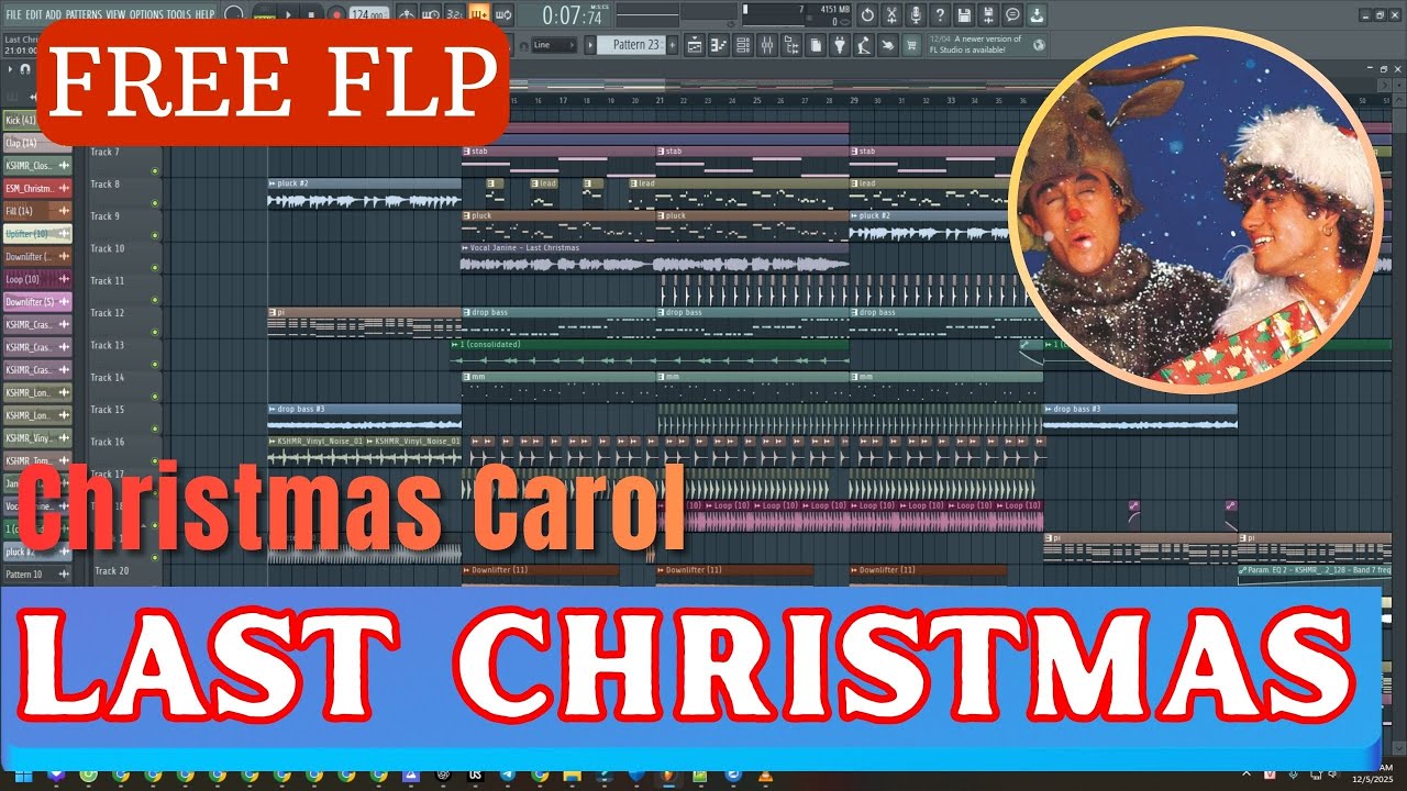 FREE FLP - Last Christmas | FL Studio 21 Slap House Project - Free Christmas Carol FLP