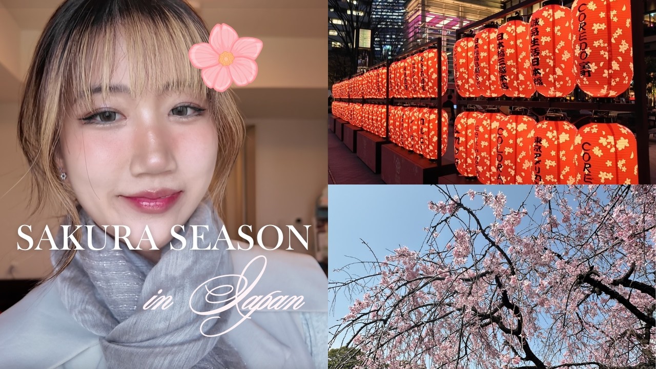Sakura Diaries | first bloom in Tokyo 🌸 train rides, cafes, and cities🚇☕👡