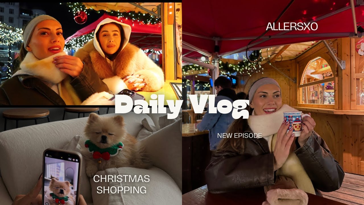 Decorating for Christmas 🎄 Rating all the food in Manchester Christmas market & Shopping 🤍