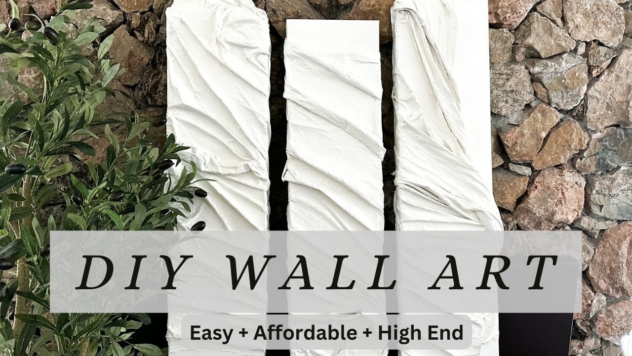 TEXTURE WALL ART for beginners / DIY Plaster Art on a budget Easy + Minimalist Wall Art Design Ideas
