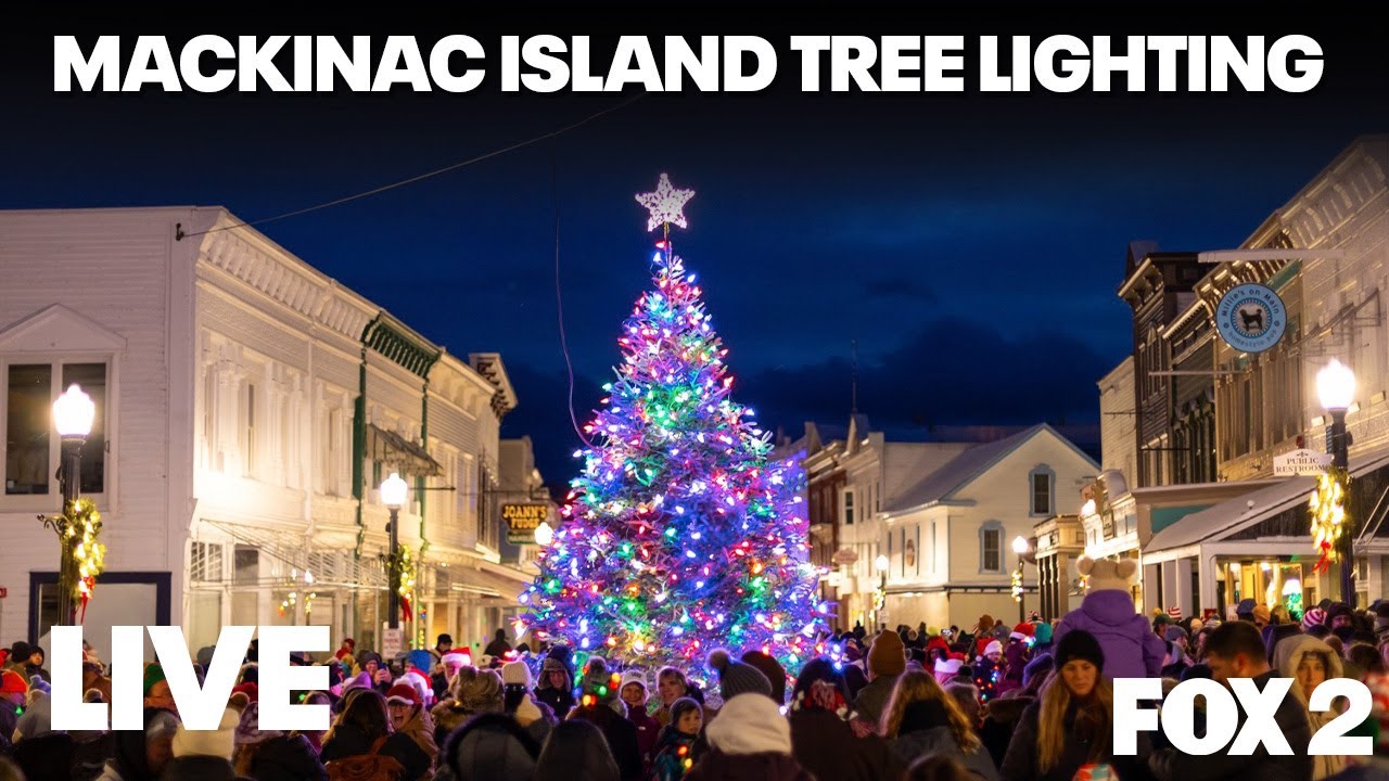 Mackinac Island Christmas Tree lighting | LIVE STREAM