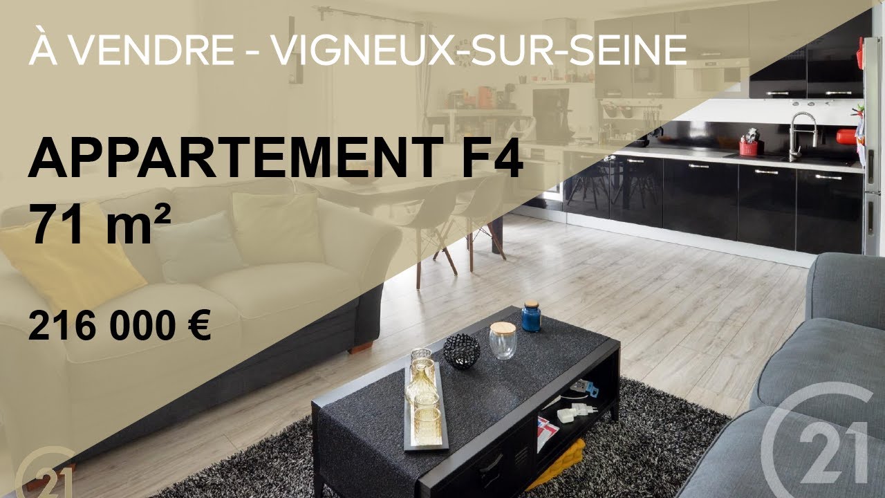 Appartement F4 71m² à vendre - Vigneux-sur-Seine, Île-de-France (91) - Century 21 Optimmo