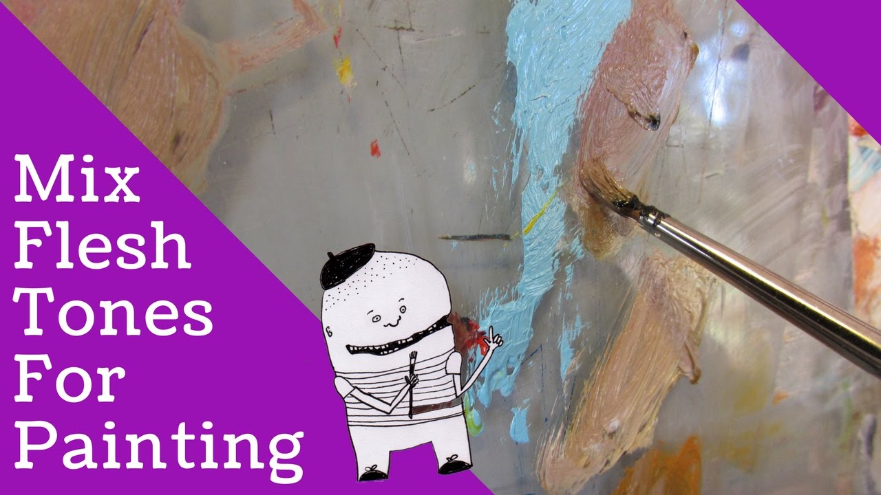 How to mix flesh tones in oils HD