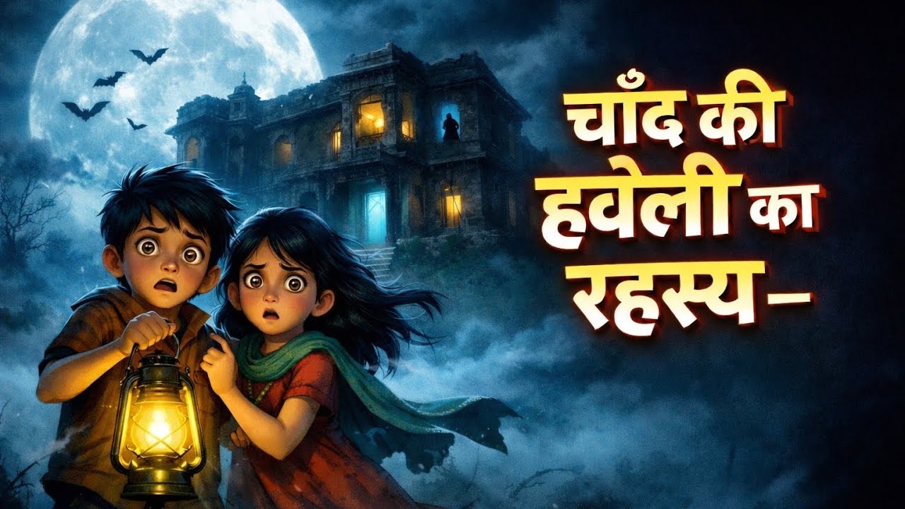 चाँद की हवेली का रहस्य | Full Thriller Story | 3D Animated Horror Tale||#horrorstories #ai animated 