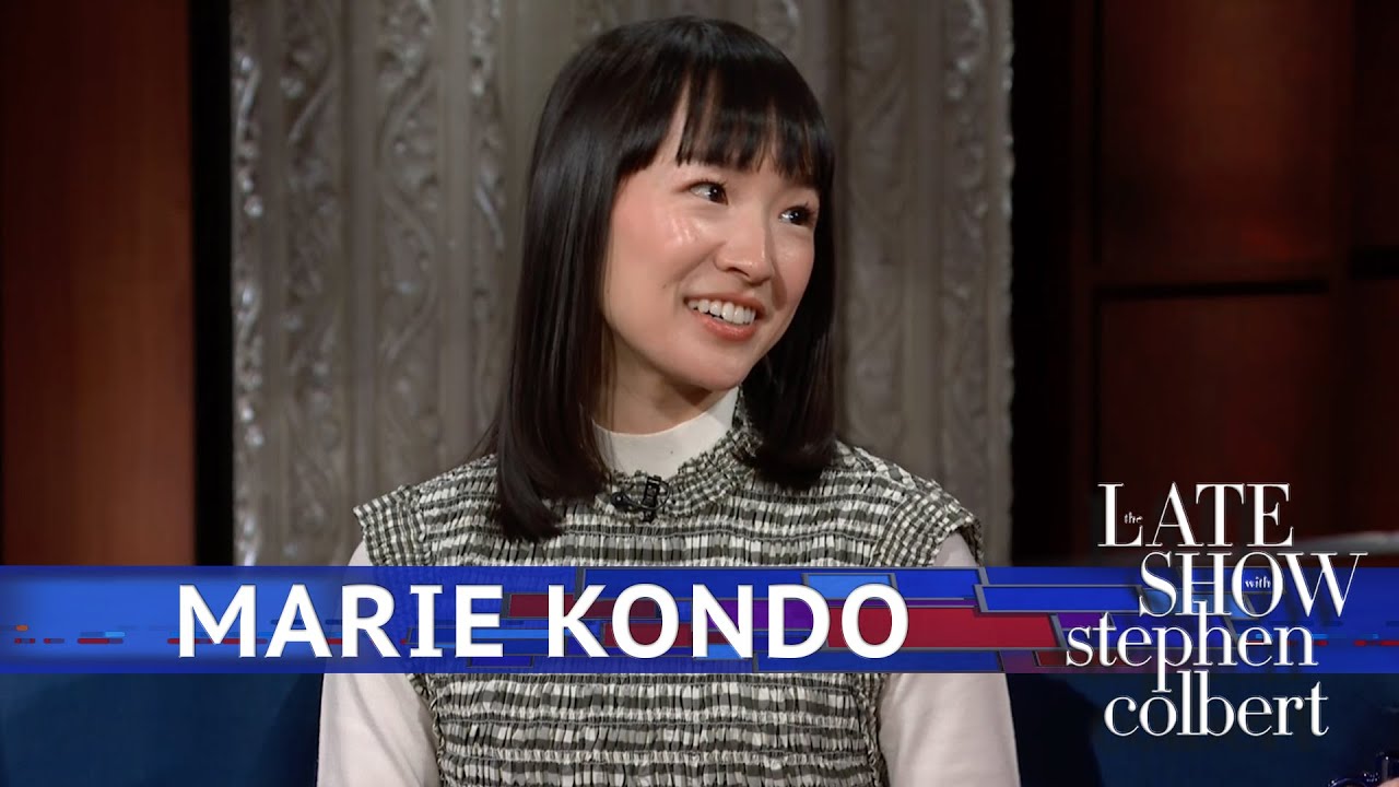 Marie Kondo Tidies Up Stephen's 'Late Show' Desk