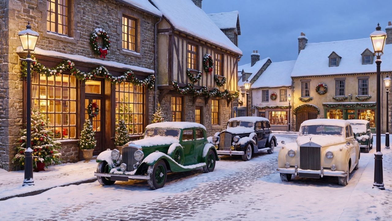Classic Winter Jazz Piano – Snowfall Evening Street Calm Ambience