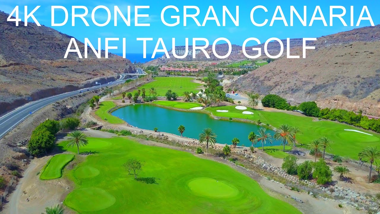 4K DRONE GRAN CANARIA : ANFI TAURO GOLF ( WITH AVA MARIA ).