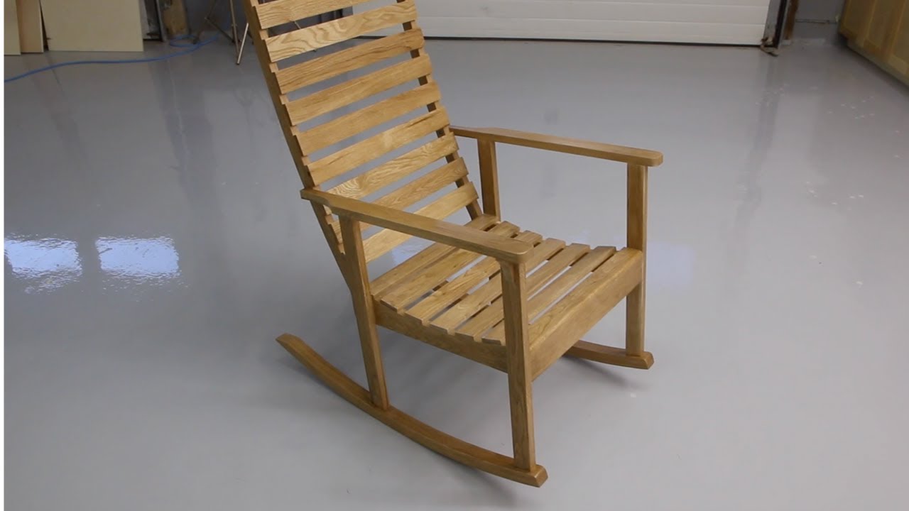 Building a wooden rocking chair