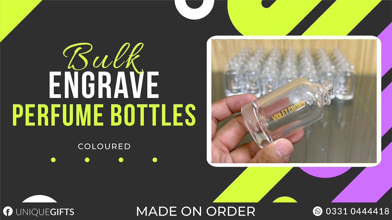 Perfume Bottle | Custom With Name, Message, or Date | Perfect for Special Birthday & Any Occasions.