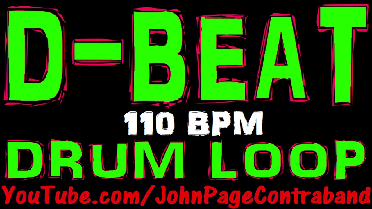 D Beat Drum Loop 110 bpm Half Hour Long