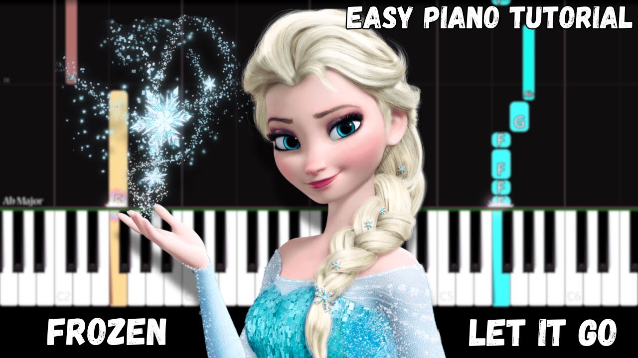 Frozen - Let It Go (Easy Piano Tutorial)