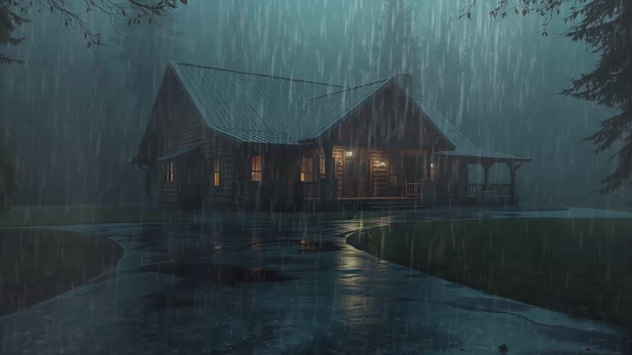 Fall Asleep With The Soothing Sounds Of Rain And Thunder | Rain Sounds For Sleeping ASMR