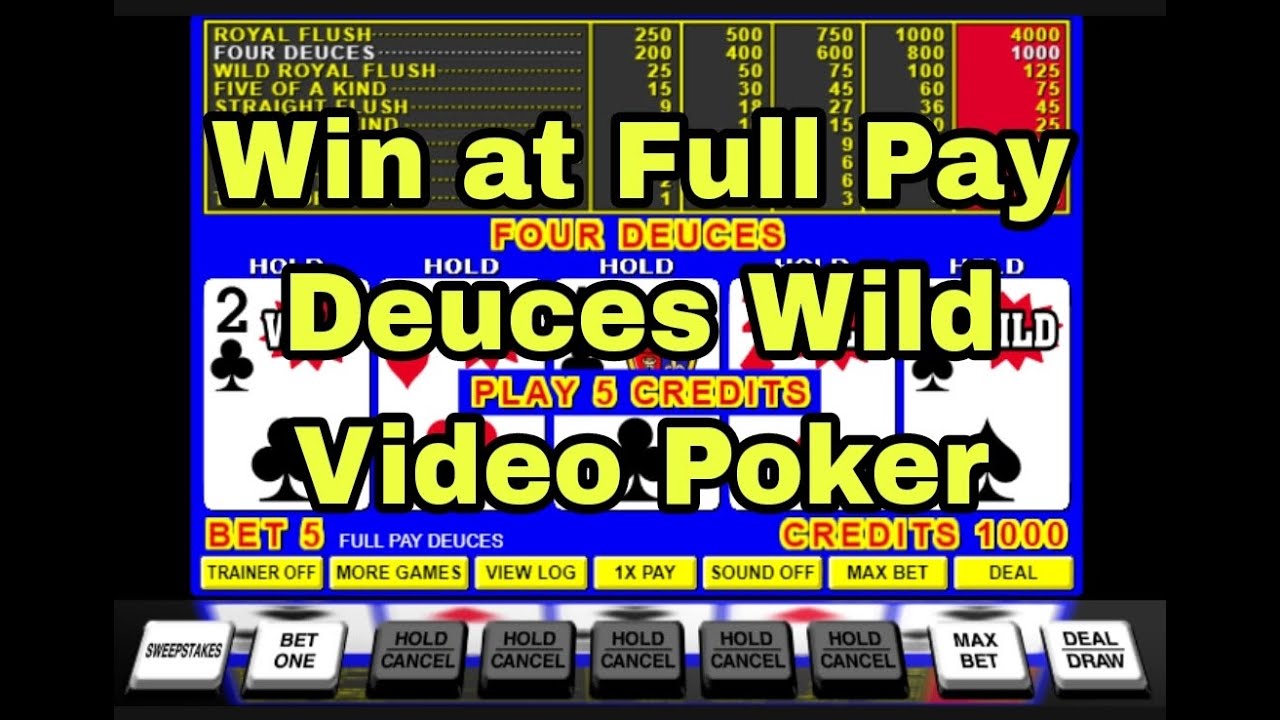 FULL PAY DEUCES WILD Video Poker HOW TO WIN! Ep 2 Watch and Learn Strategy from the Master! WIN WIN!