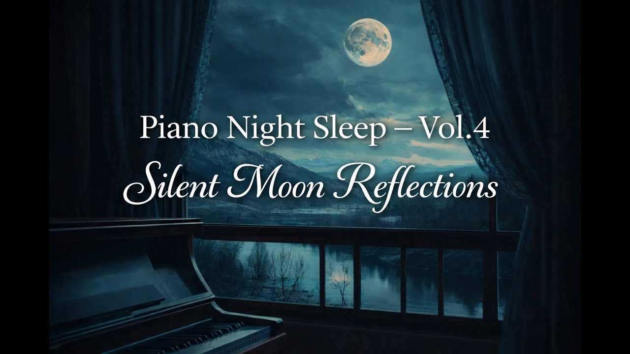 Piano Night Sleep – Vol.4 | Silent Moon Reflections 🌙🎹Soft Piano Music